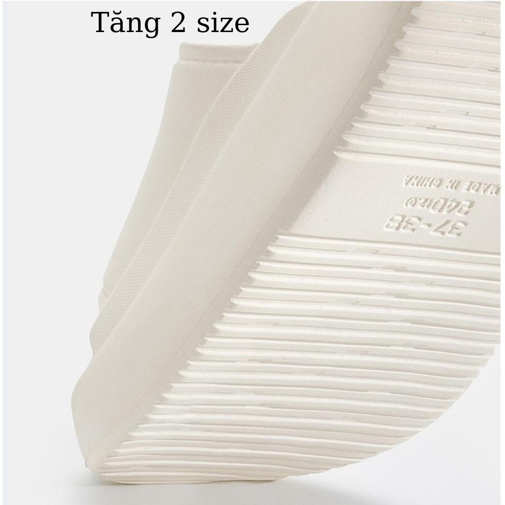 Dép quai ngang đế độn UNISEX đế độn 3cm EVA cực mềm êm chọn tăng 1-2 size