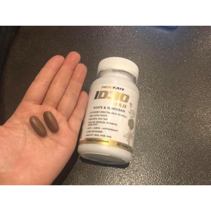 [CHÍNH HÃNG] VIÊN UỐNG TRẮNG DA CHỐNG NẮNG ID30 GOLD WHITE AND SUNCREAM | BigBuy360 - bigbuy360.vn