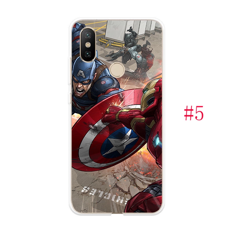 Ốp Điện Thoại Tpu Dẻo Họa Tiết Spiderman Iron Man Độc Đáo Thời Trang Cho Xiaomi Mi 6 A1 A2 Lite A2Lite Pocophone F1