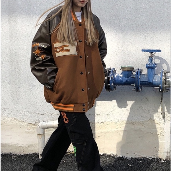 [Có Sẵn] Áo Bomber Jacket Trần Bông Ấm Áp Unisex - Thời Trang Becky