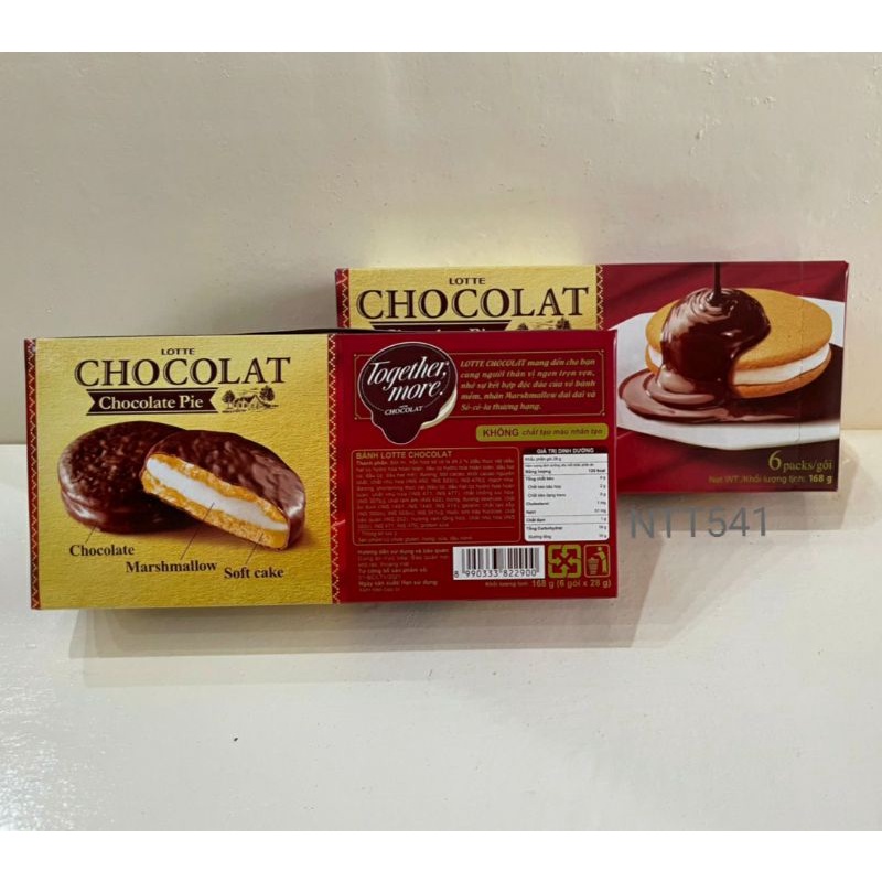 BÁNH LOTTE CHOCOLAT (CHOCOLATE PIE)