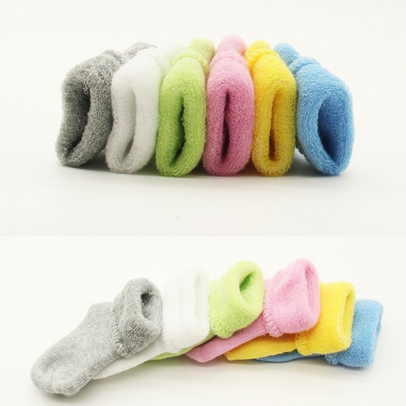 Tất cotton dày mềm mại dễ thương cho bé gái