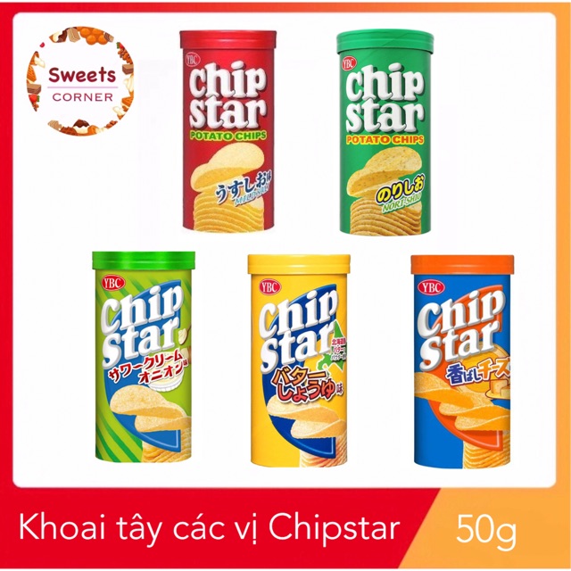 Khoai tây Chipstar nhiều vị 50g