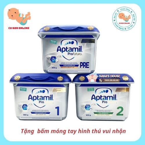 Aptamil Profutura Đức Mẫu Mới  đủ các loại Aptamil Pre, Aptamil số 1 Và Aptamil số 2 (800G) cho bé từ sơ sinh