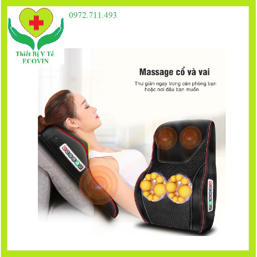 Gối Massage Cổ, Vai Gáy, Máy Mát Xa Lưng và Cổ Hồng Ngoại