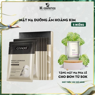Mặt Nạ Hoàng Kim CIYAOO Tinh Chất Vàng 2 Lớp Chống Lão Hóa 28ml x 5miếng QX0032