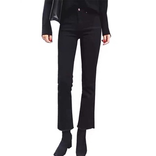 Quần Jeans đen ống loe co giãn 4 chiều