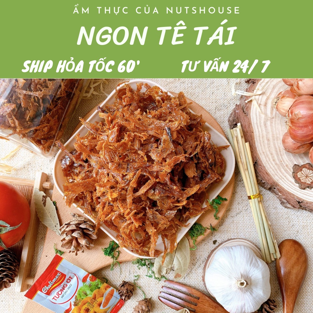 Mực Xé Tẩm Gia Vị 250G NUTSHOUSE - Đồ Ăn Vặt Hà Nội - An Toàn Vệ Sinh Thực Phẩm