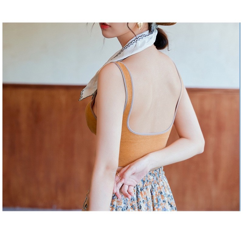 Áo bra gym yoga B2014 bản dây vai rộng khoét lưng sexy | BigBuy360 - bigbuy360.vn