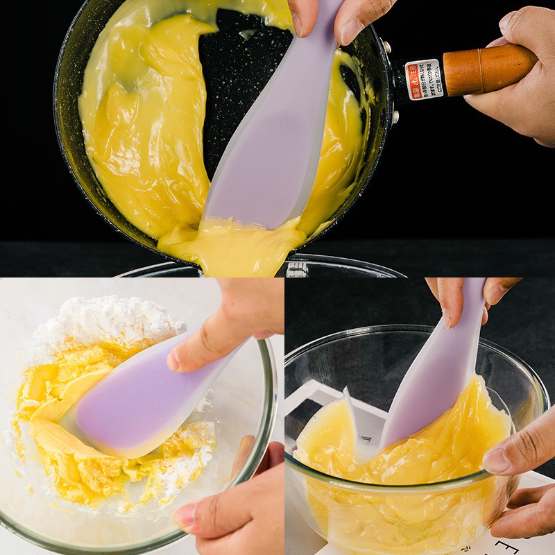 SPATULA CÂY VÉT SILICON TAY NGẮN