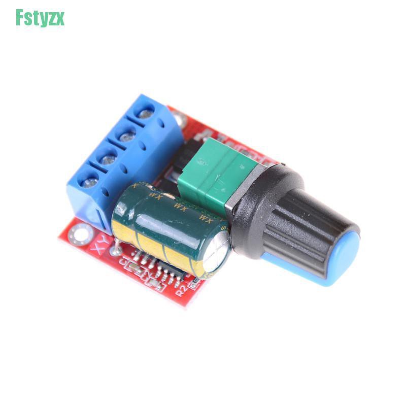 fstyzx Mini DC Motor PWM Speed Controller 5A 4.5V-35V Speed Control Switch LED Dimmer