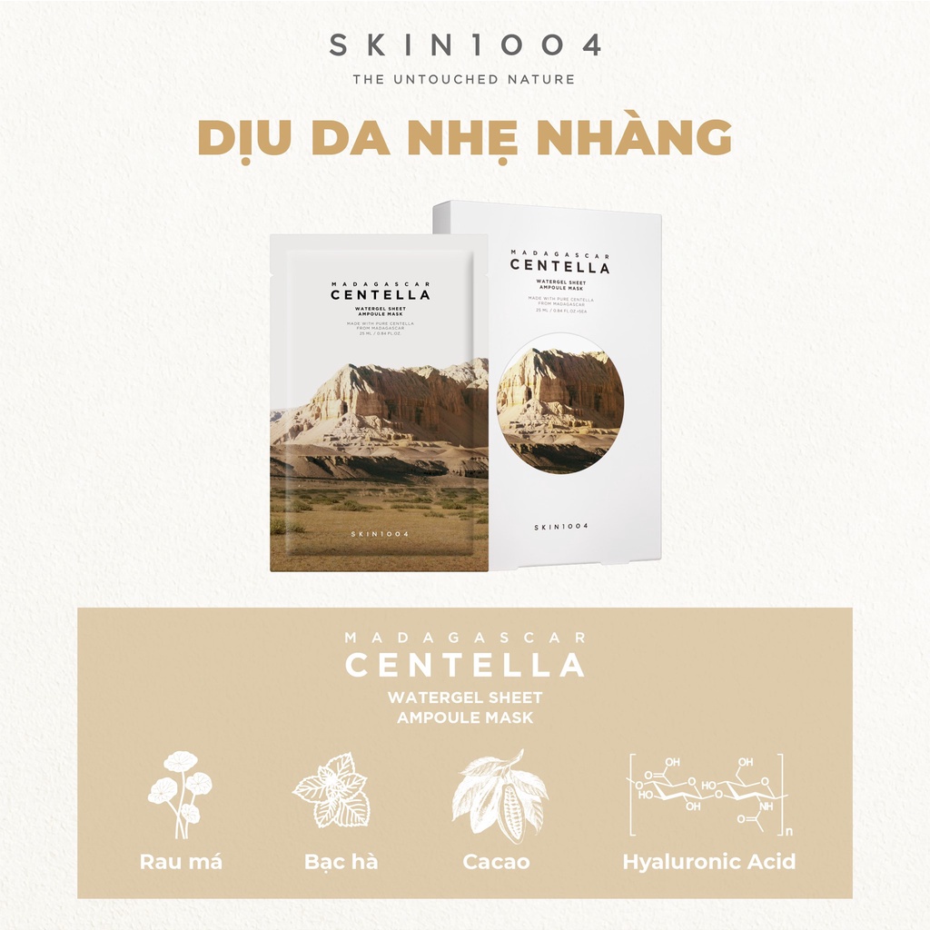 Mặt Nạ Giấy Skin1004 Madagascar Centella Watergel Sheet Ampoule Mask