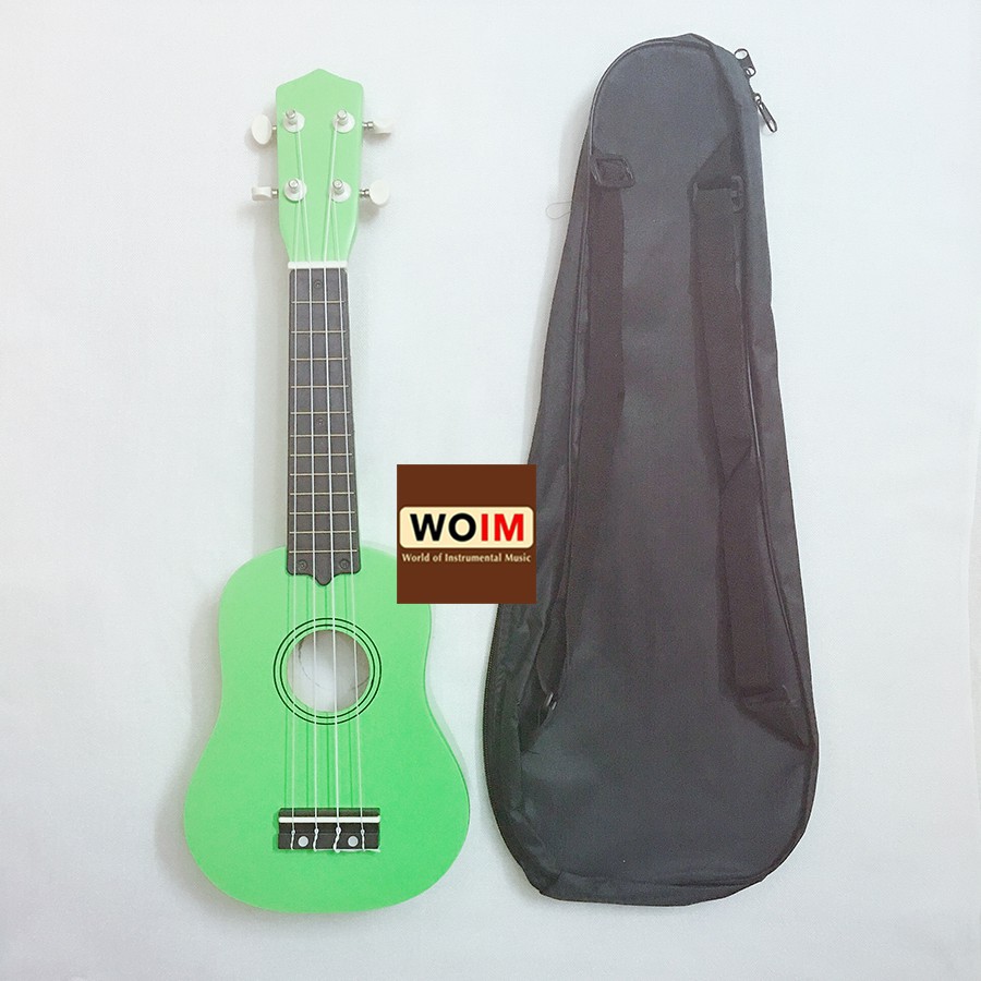 Đàn Ukulele Gỗ Soprano size 21 tặng kèm bao vải thời trang cao cấp - Chính Hãng WOIM