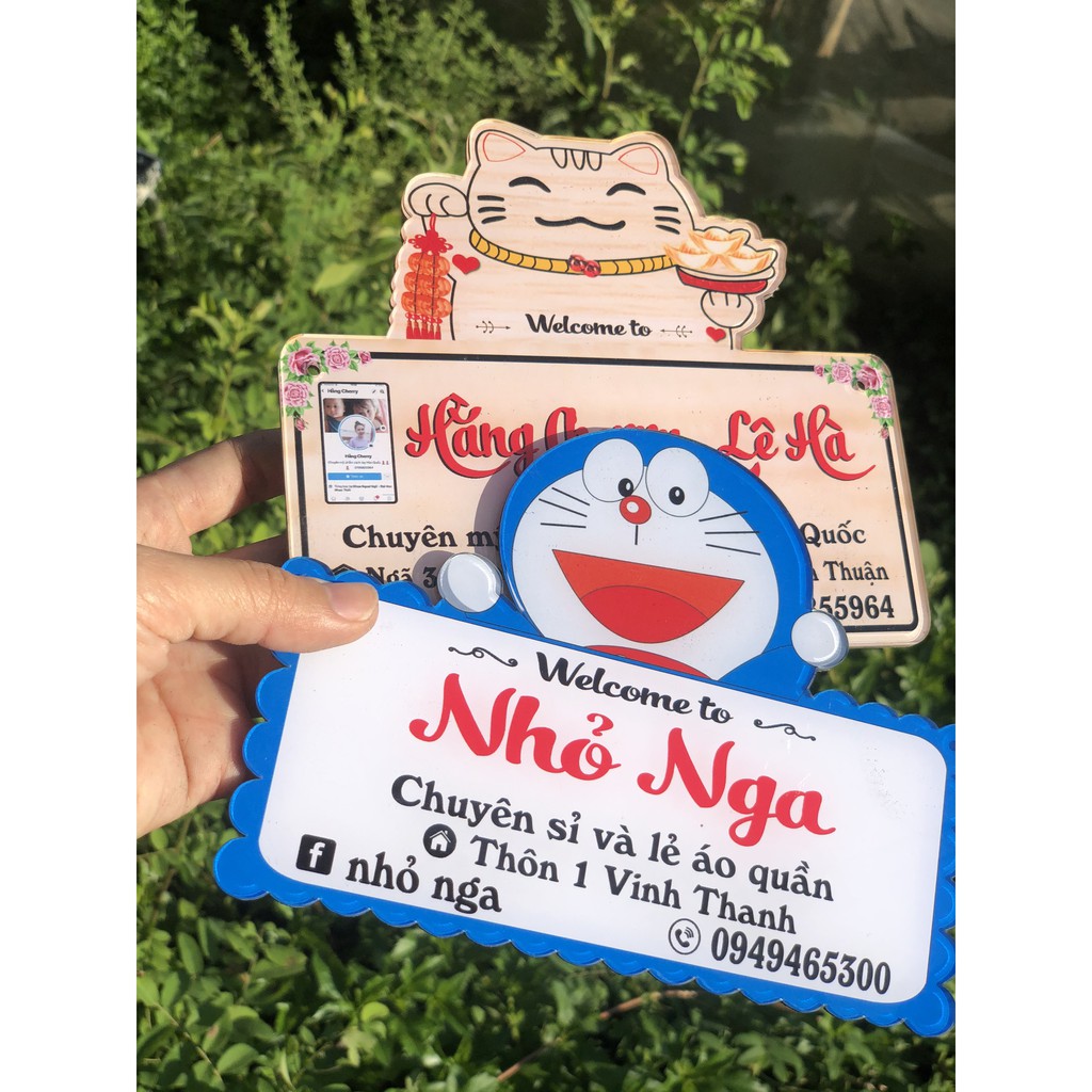 [GIÁ SIÊU RẺ] - Bảng hiệu mica với nội dung ghi chú - Vui lòng mang khẩu trang