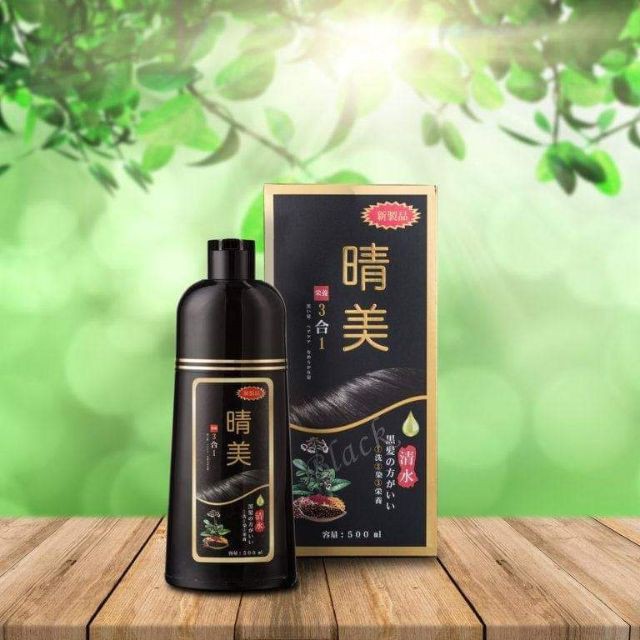 Dầu Gội Phủ Bạc KOMI Nhật Bản (Màu Đen, Nâu Hạt Dẻ, Nâu Đen, Nâu Cafe) - 100% từ Thiên Nhiên
