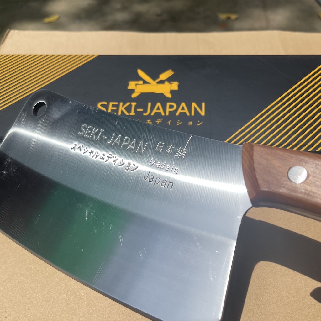 Dao chặt thịt, chặt xương Seki Japan nhập khẩu chính hãng nặng 900g