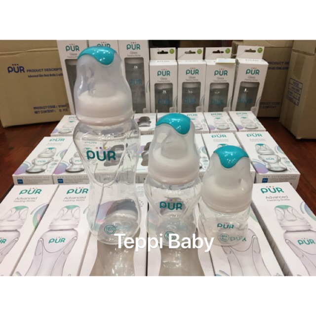 Bình Sữa Cổ TIêu Chuẩn PUR 60ml - 125ml - 250ml