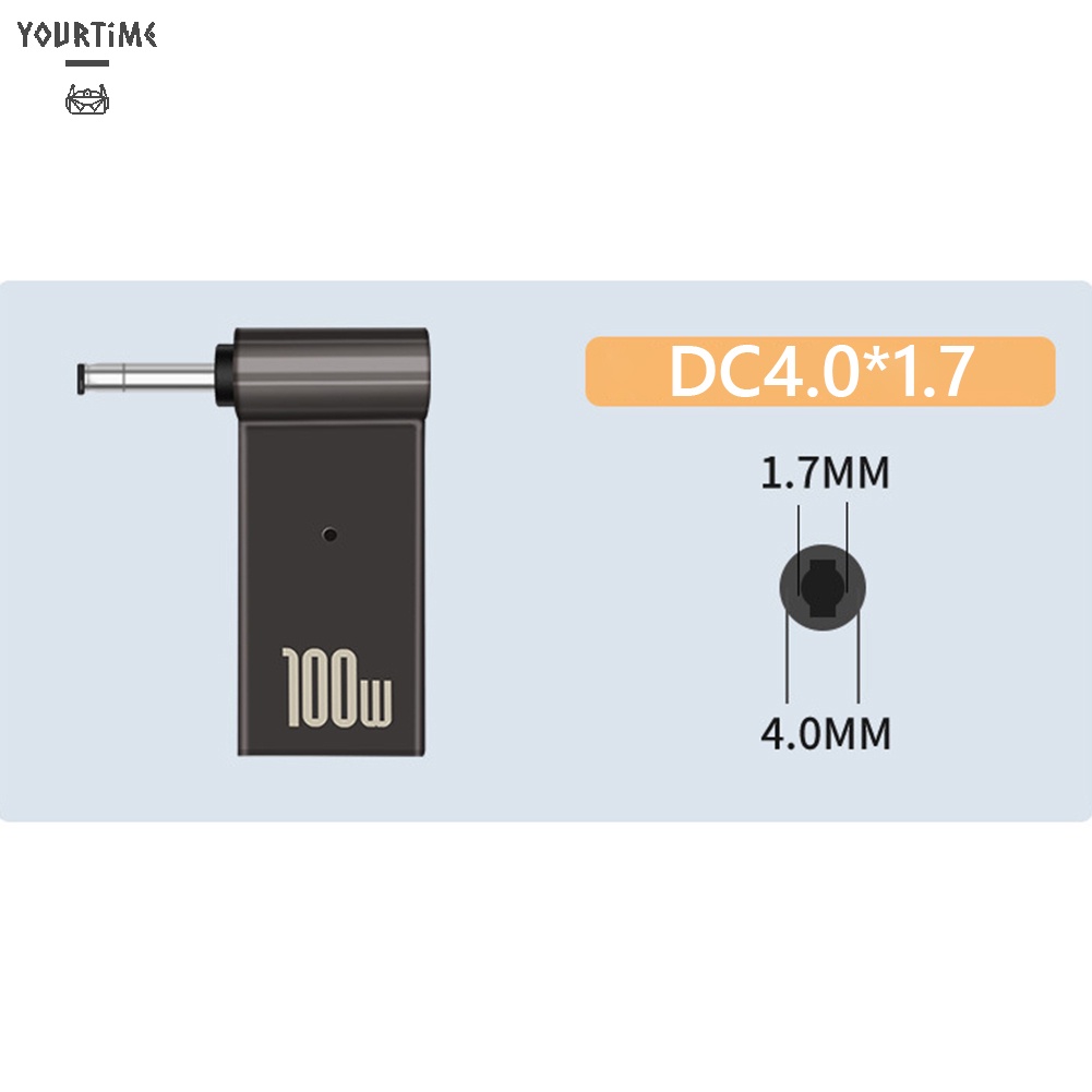 Đầu chuyển đổi YOURTIME PD 100W type C sang giắc cắm DC cho máy tính xách tay