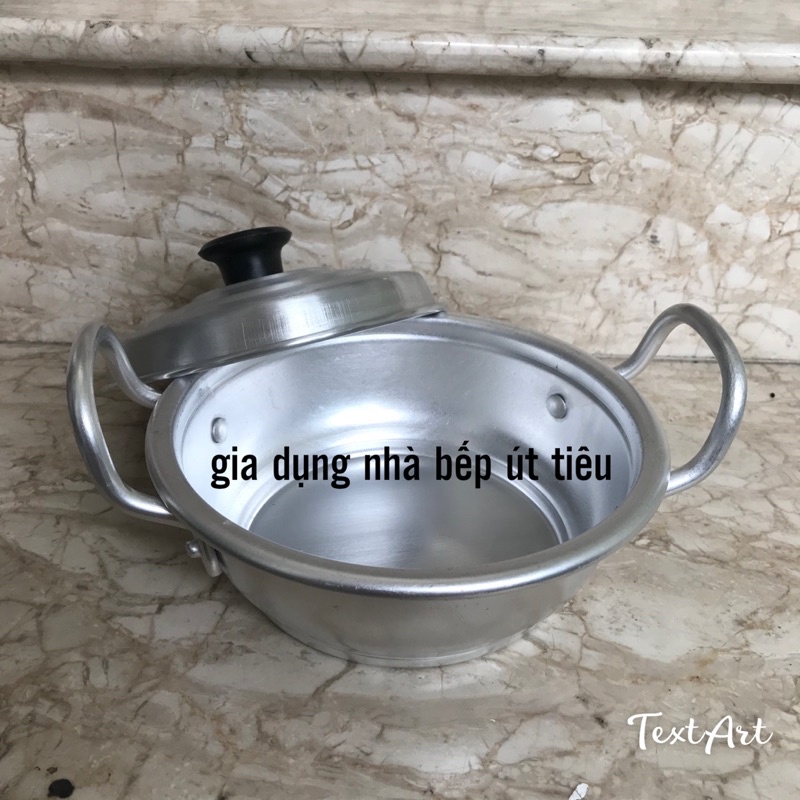 Thố nhôm hấp nghêu 18cm