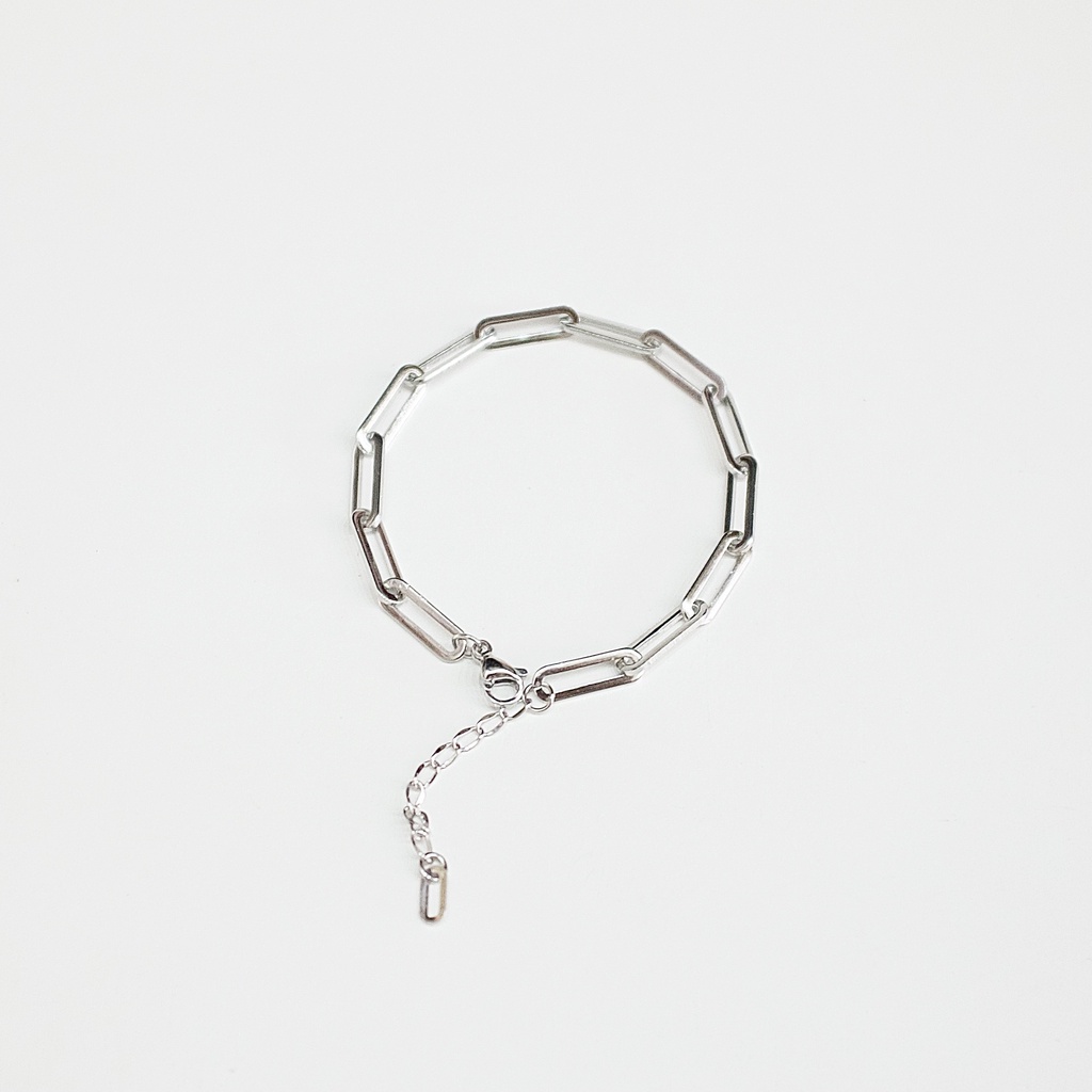 Vòng Tay Titan Xích Vừa Basic Chain Unisex Không Đen Không Hoen Gỉ Không Phai Màu Không Ngứa Bền julies box 66 bracelet