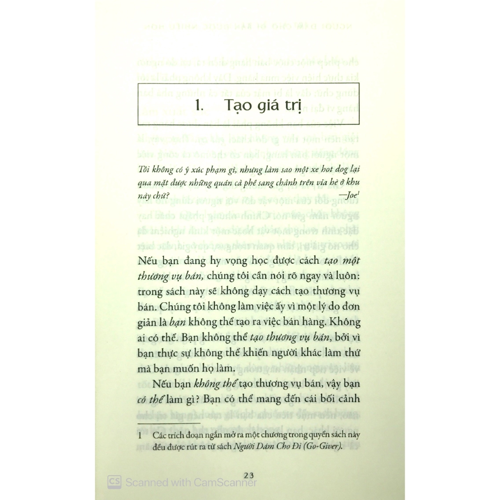 Sách - Người Dám Cho Đi Bán Được Nhiều Hơn