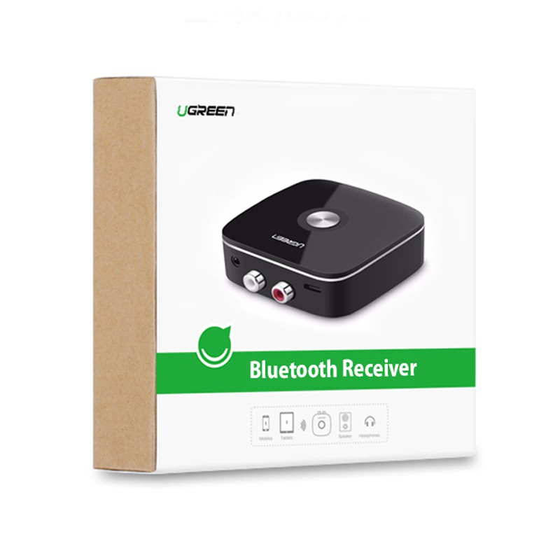 Thiết bị nhận Bluetooth 5.0 Music Receiver cho loa, amply Ugreen 30445 Cao cấp - Hàng chính hãng Bh 18 tháng