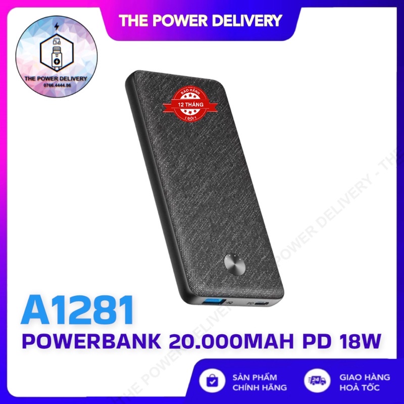 Sạc Dự Phòng ANKER PowerCore Metro Essential 20.000 PD - A1281 - BẢO HÀNH 12 THÁNG