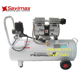 Mua ngay Máy nén khí, máy thổi hơi Pegasus 25L không dầu giảm âm tặng dây và súng xì
