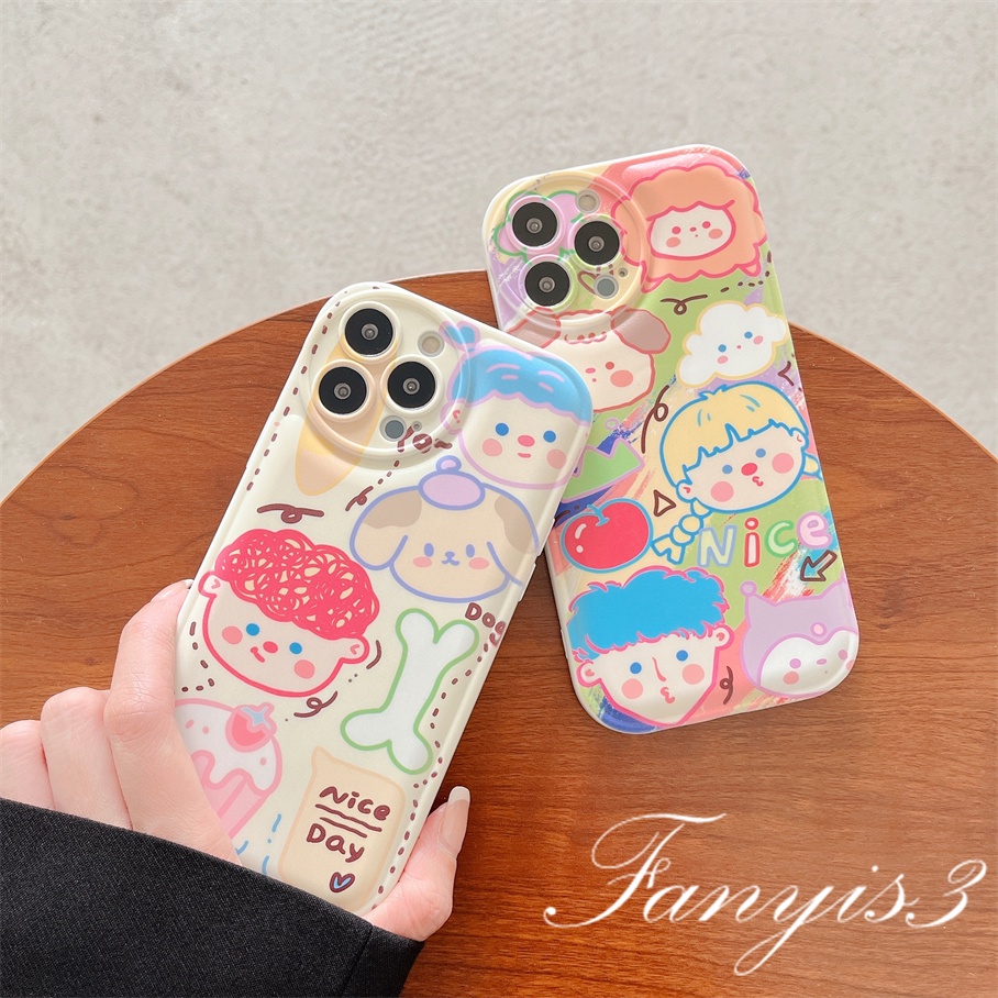 Ốp Điện Thoại Mềm Chống Rơi Họa Tiết Graffiti Cho iPhone 14 13 12 11 Pro Max X XR Xs Max 8 7 6 6s Plus SE 2020