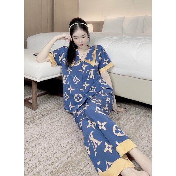 BỘ ĐỒ NGỦ PIJAMA BỘ LỤA TAY NGẮN CAO CẤP