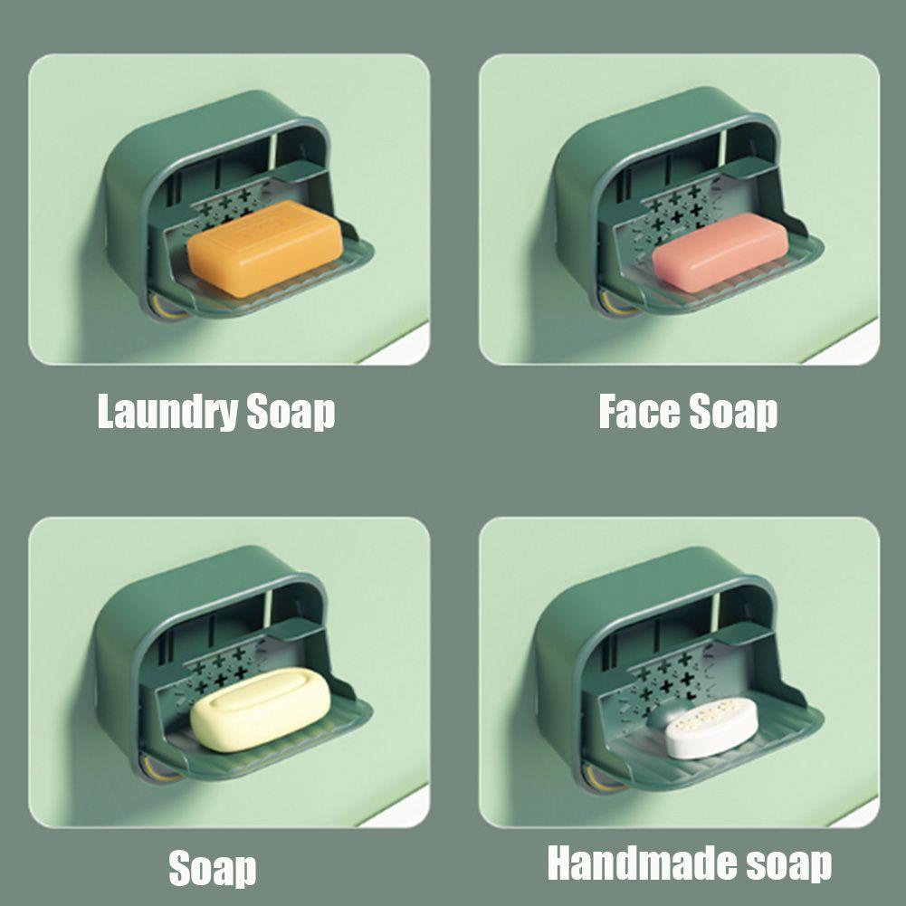 GOGOUP Giá Đỡ Xà Phòng Gắn Tường Tự Dính Tiện Dụng Cho Phòng Tắm