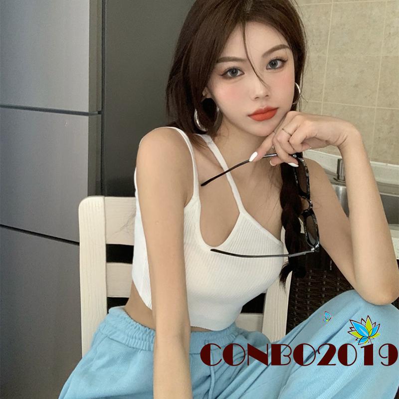 Áo Tank Top Lệch Vai Thiết Kế Độc Đáo Cho Nữ