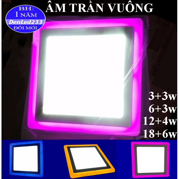 ĐÈN MÂM LED ÂM TRẦN VUÔNG 6W 9W 18W 24W. SIÊU ĐẸP