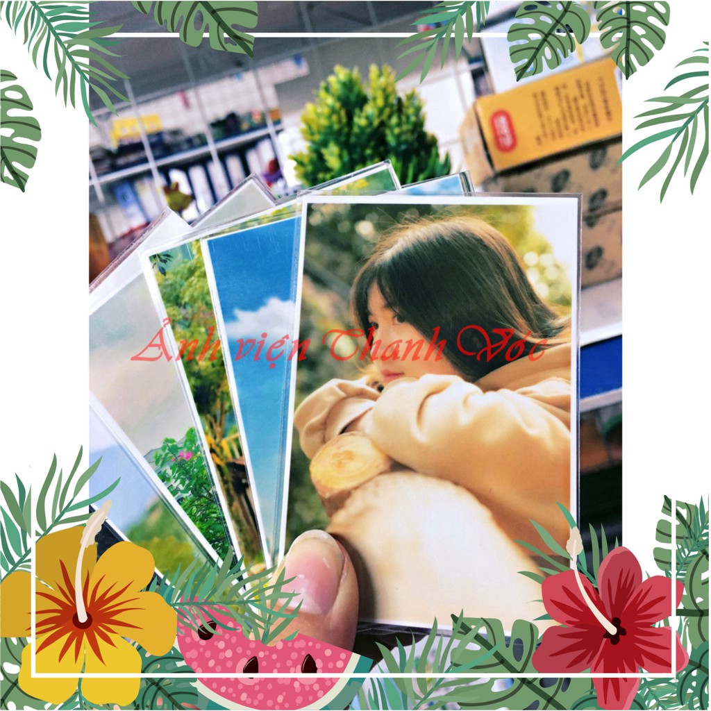 [ Rẻ nhất ]1145 Combo 10 ảnh 6x9 ép plastic tràn viền caohoaivy7859