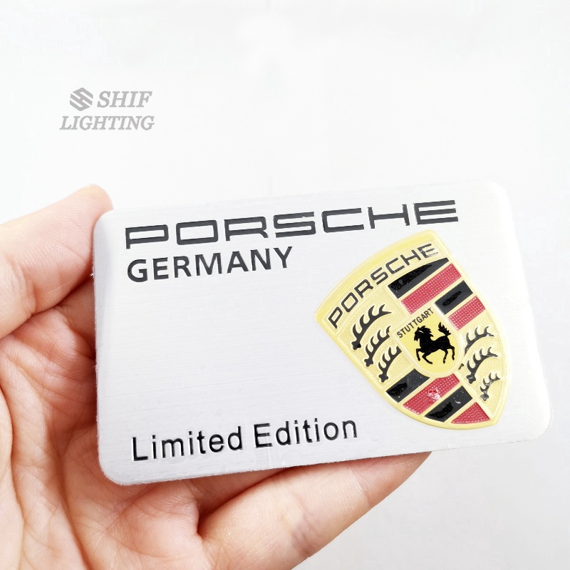1 Logo Porsche Horse Edition Bằng Nhôm Trang Trí Xe Hơi
