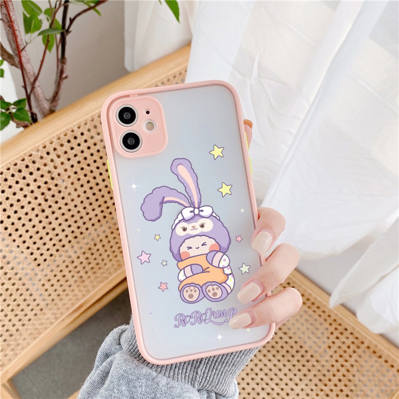 Ốp lưng Iphone rabit cute viền màu iphone 6/6plus/6s/6s plus/ 7/ 7plus/ 8/ 8plus/x/xs/ xs max/ 11/ 11 promax/12 /12