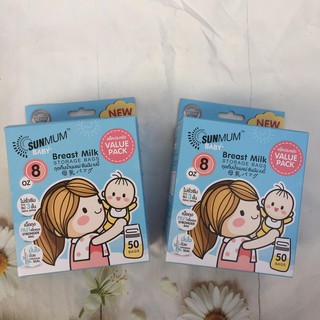 Túi trữ sữa SunMum Thái Lan 50pcs mẫu mới