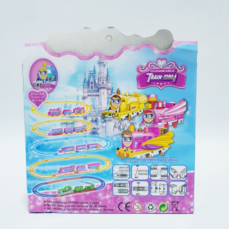 Bộ đồ chơi đường tầu Thomas train bé gái (tặng 1 pin 2A) 877-79