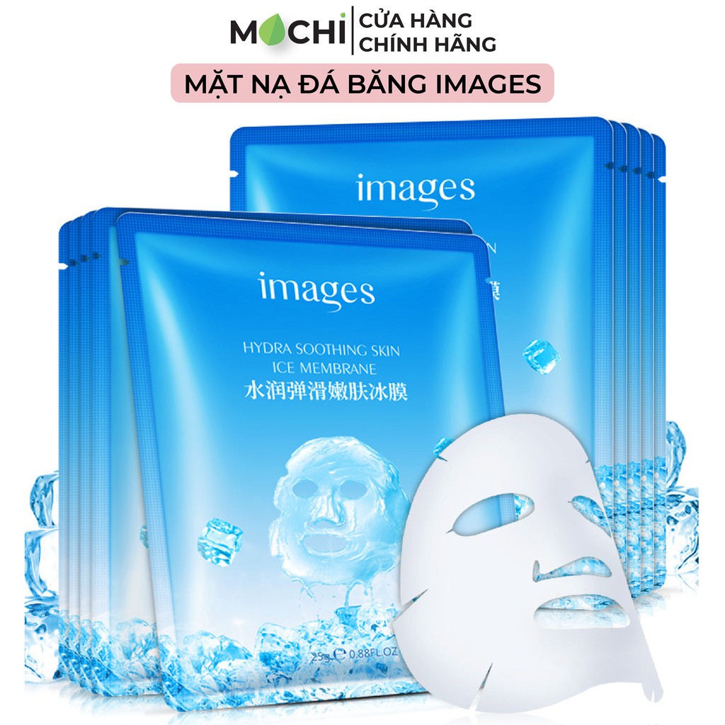 Mặt Nạ Đá Băng Cấp Ẩm Dưỡng Trắng Da Ngừa Mụn Kiềm Dầu Mask Giấy Đắp Mặt Nội Địa Trung images MOCHI SHOP