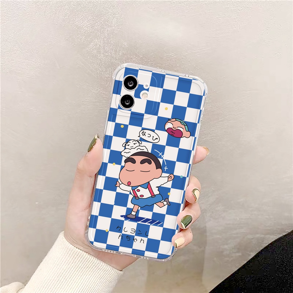 Ốp lưng iphone Crayon Shin trong cạnh vuông 6/6plus/6s/6splus/7/7plus/8/8plus/x/xr/xs/11/12/13/pro/max/plus/promax