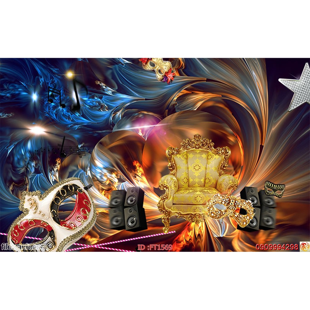 TRANH DÁN TƯỜNG 3D KARAOKE, COFFEE NHIỀU MẪU