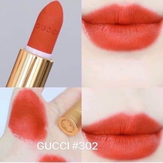 Son gucci 302 đỏ cam