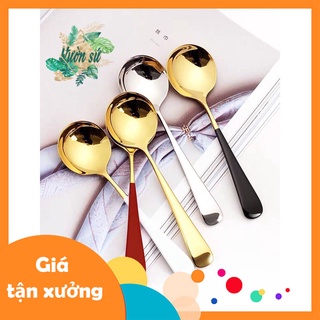 [XẢ KHO] Thìa đong bột, thìa inox titan mạ vàng có chuôi cổ vịt - VS382