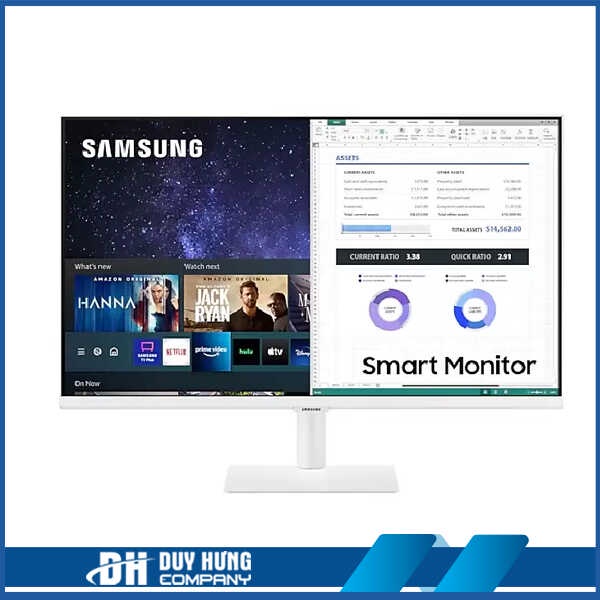 Màn hình Thông minh Samsung Smart Monitor LS32AM501 31.5inch/ FHD/ VA/ 60Hz/ 8ms/ 250nits/ HDMI/ Remote/ Trắng (LS32AM50