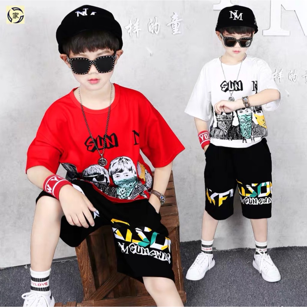 Sảm phẩm Bộ hè hip hop bé trai- bộ hè Cực Chất Cực Đẹp Mã 88-89 Chất Lượng Tốt