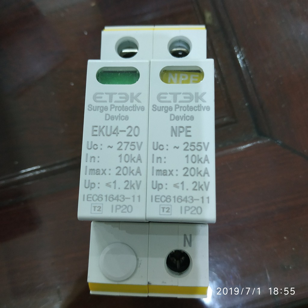 Chống sét lan truyền AC ETEK 1 Pha 20kA