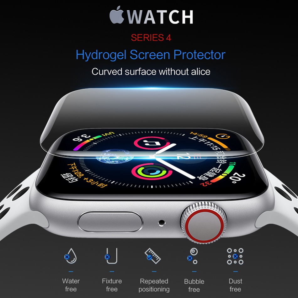 Cường lực bảo vệ màn hình đồng hồ thông minh thích hợp cho Apple Watch 41mm 45mm 40/44mm dòng 7 6 SE 5 4 3 2