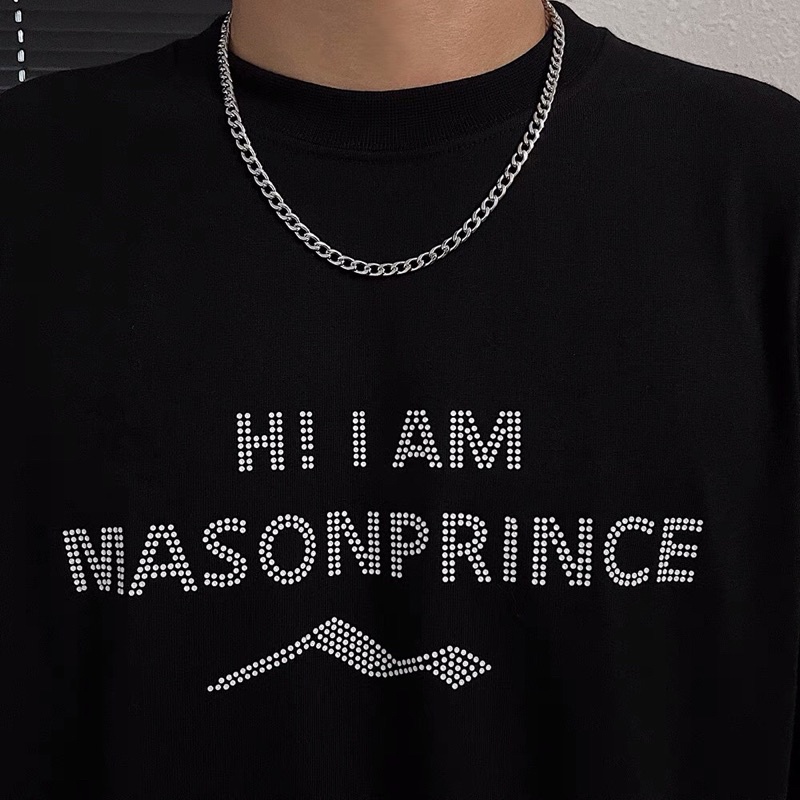Vòng cổ mắc xích dẹp 5mm phong cách hiphop
