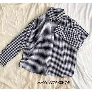 Áo sơ mi form rộng caro oversize shirt Maxy Workshop