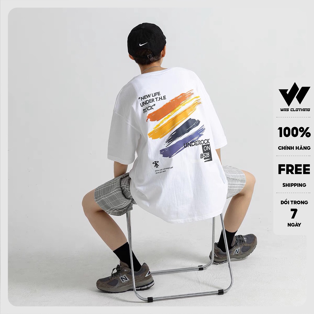 Áo phông nữ WIIS Unisex tay lỡ form rộng B814 oversize thời trang nam nữ ulzzang
